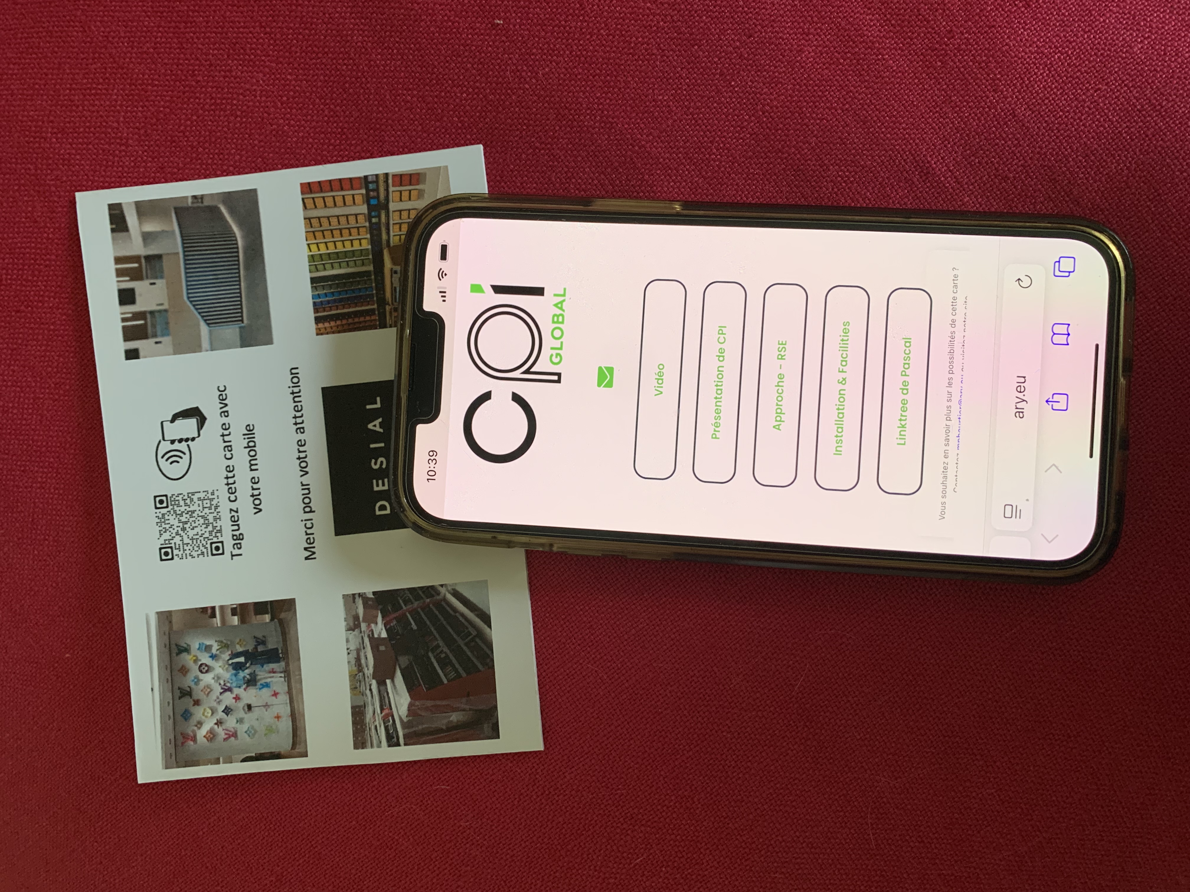 Exemple MaryCard — carte & mobile